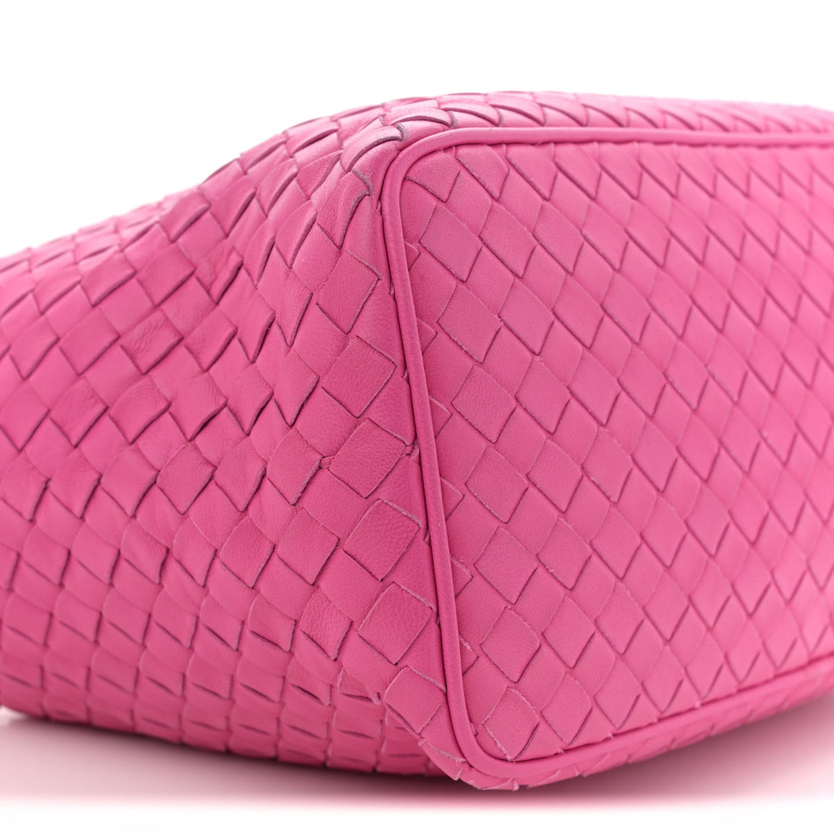 Nappa Intrecciato Small Shoulder Bag Rosa Shock