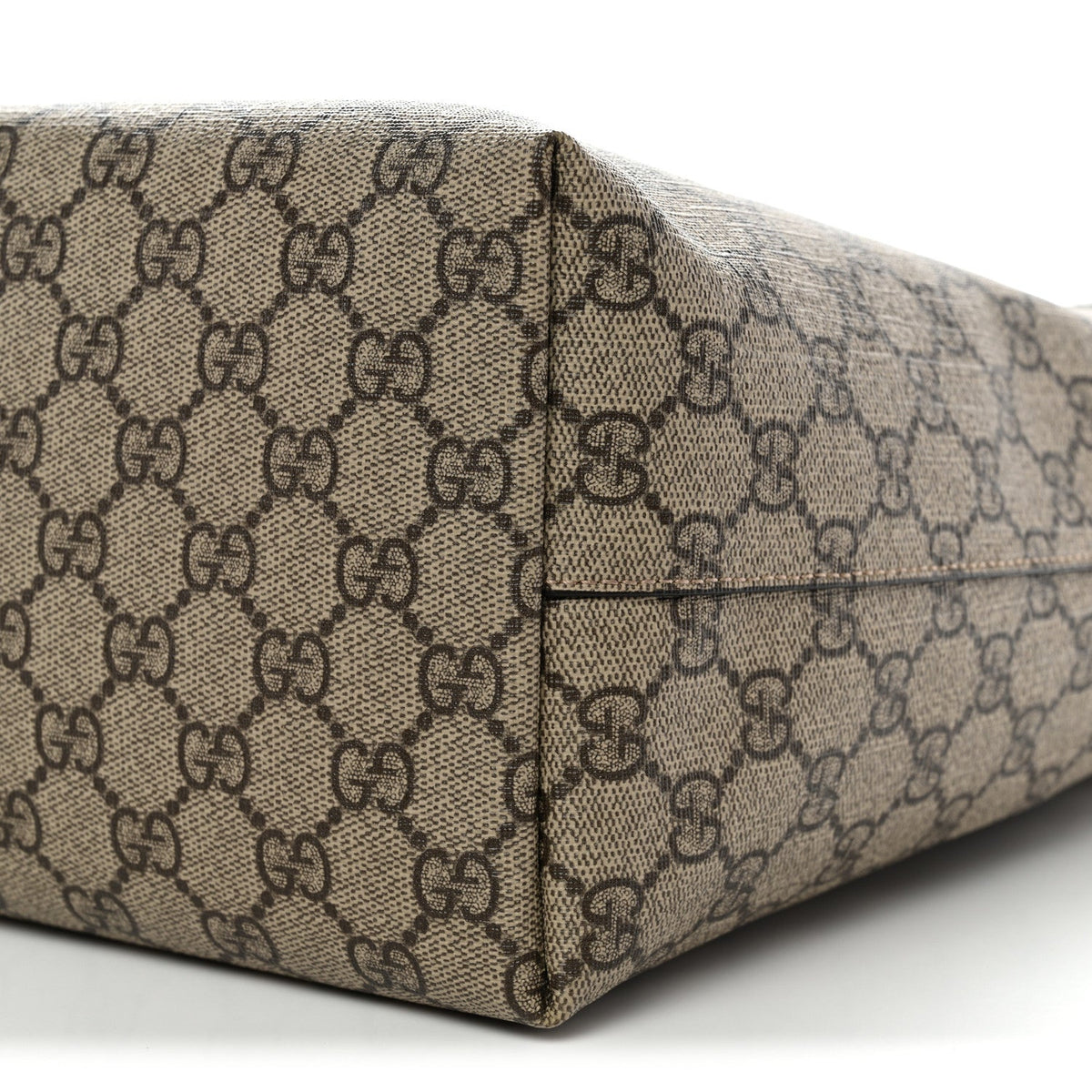 GG Supreme Monogram Medium Ophidia Shopping Tote Brown