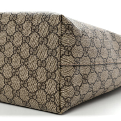 GG Supreme Monogram Medium Ophidia Shopping Tote Brown