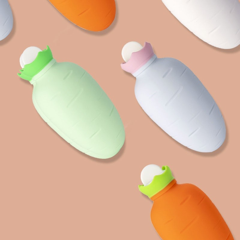 Portable Carrot Style Explosion-Proof Silicone Hot Water Bag
