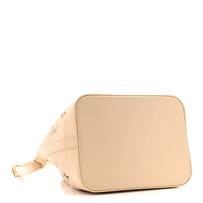 Calfskin Monogram Cutout Petit Noe Neutral