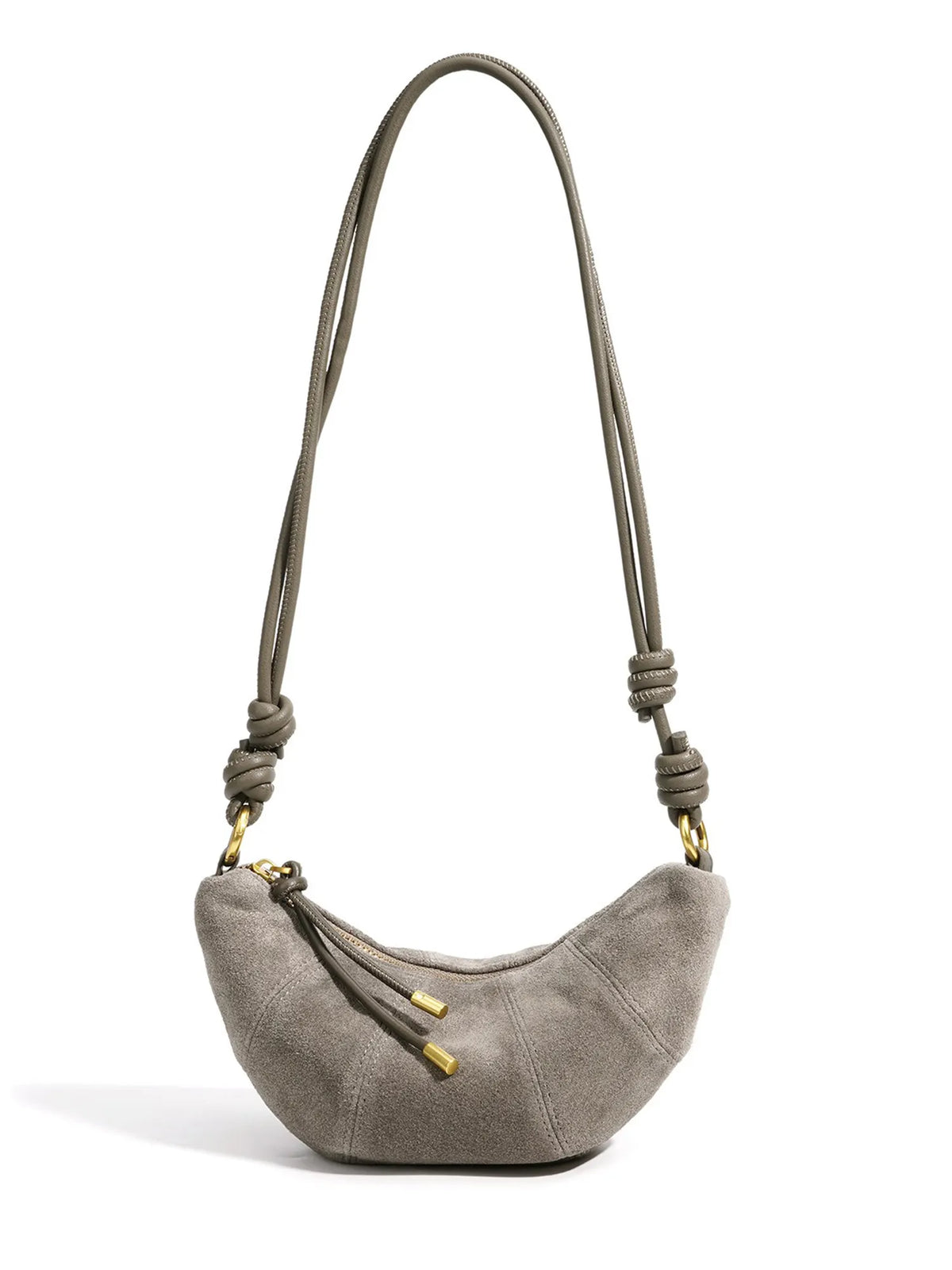 Aniya Suede Crescent Shoulder Bag