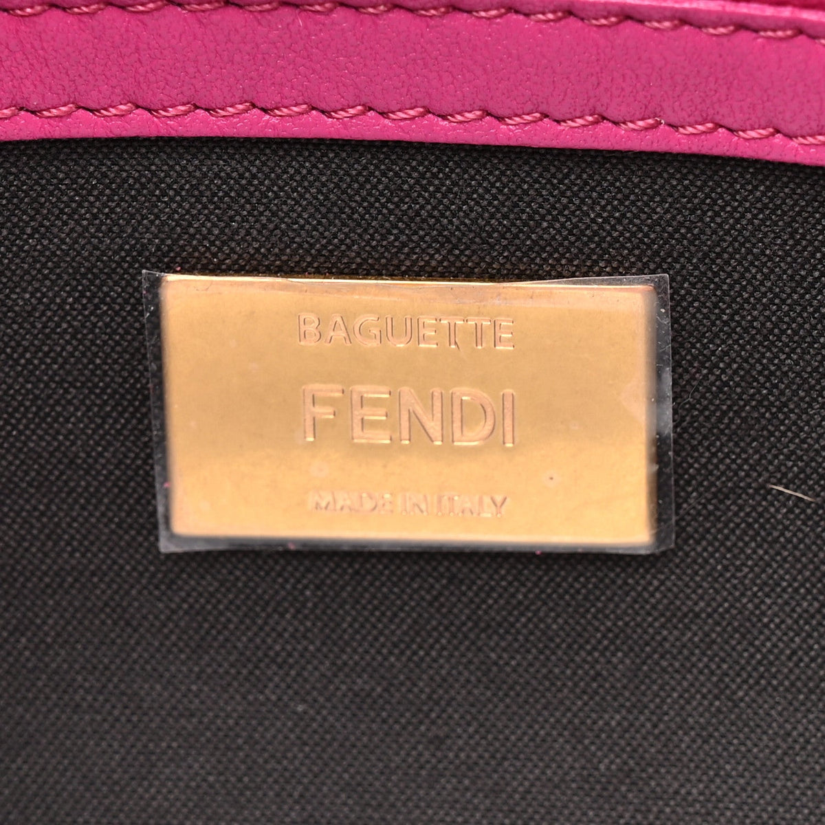 Nappa FF 1974 Embossed Baguette Ciclamino Pilar