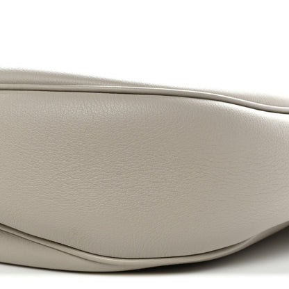 Supple Calfskin Cuir Triomphe Heloise Shoulder Bag Light Stone