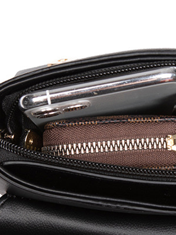 Original Stylish Rivets PU Shoulder Bag