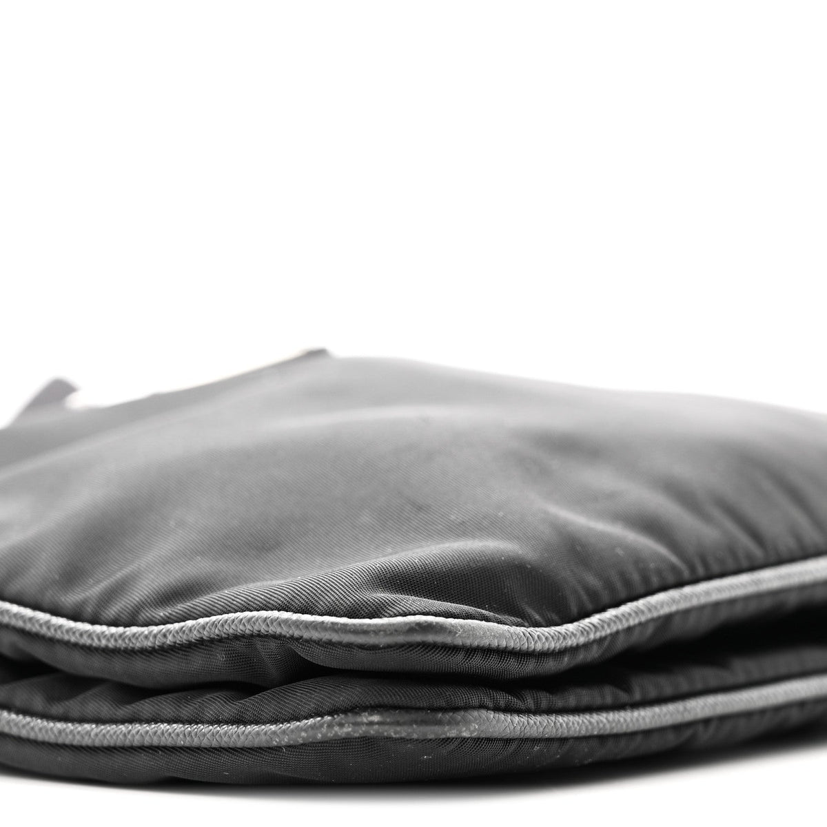 Re-Nylon Saffiano Re-Edition 2000 Double Zip Crossbody Bag Black