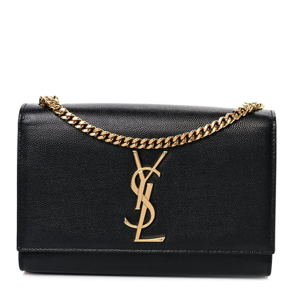 Grain De Poudre Small Monogram Kate Satchel Black