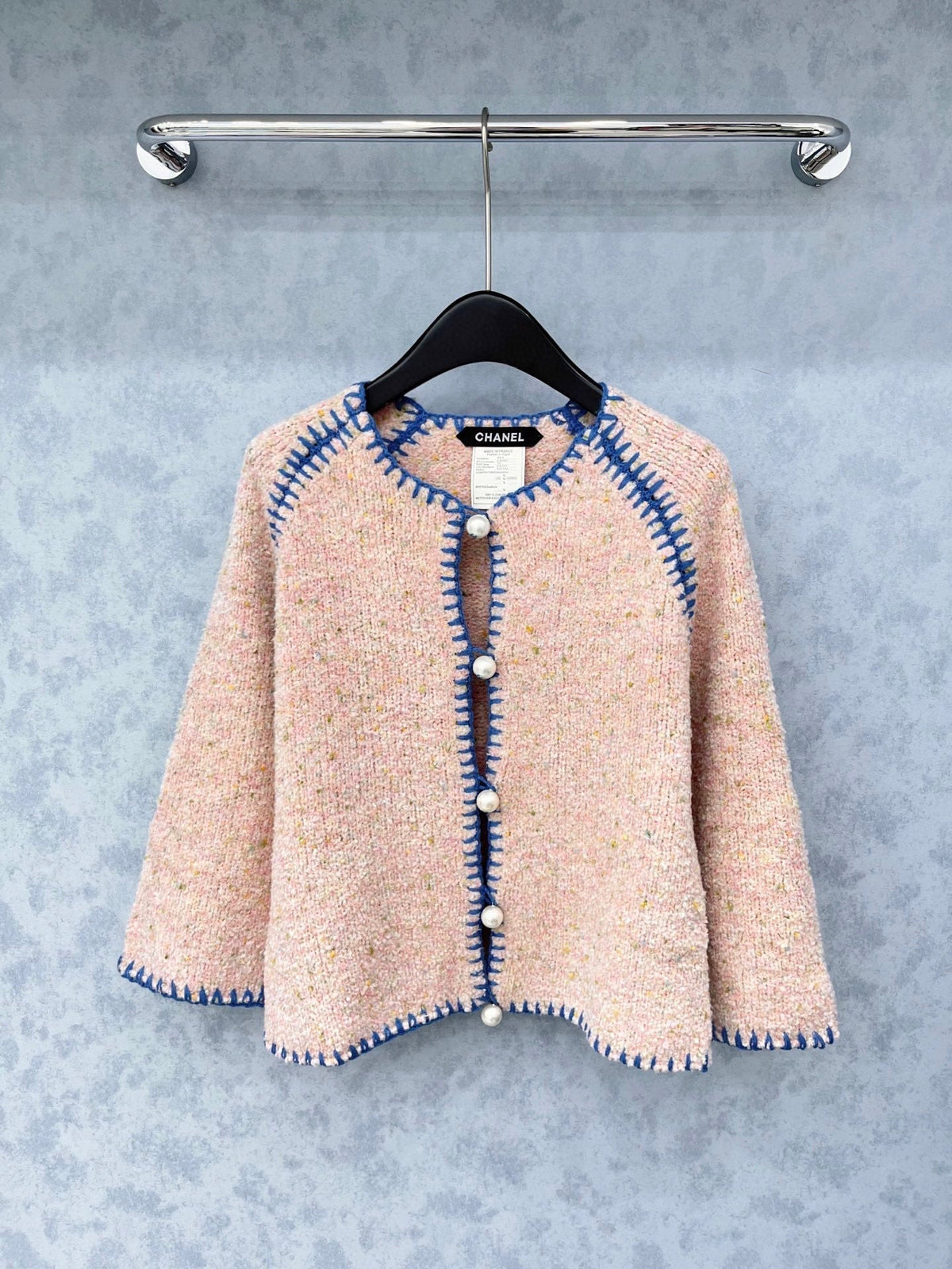CC 2025 Cardigan With Pearl Button Wool 325875
