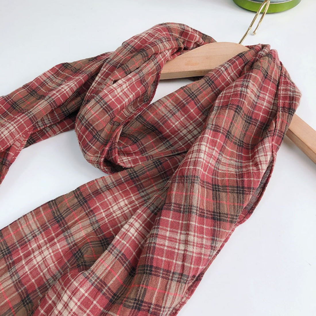 Scarvii - Vintage Plaid Striped Scarf
