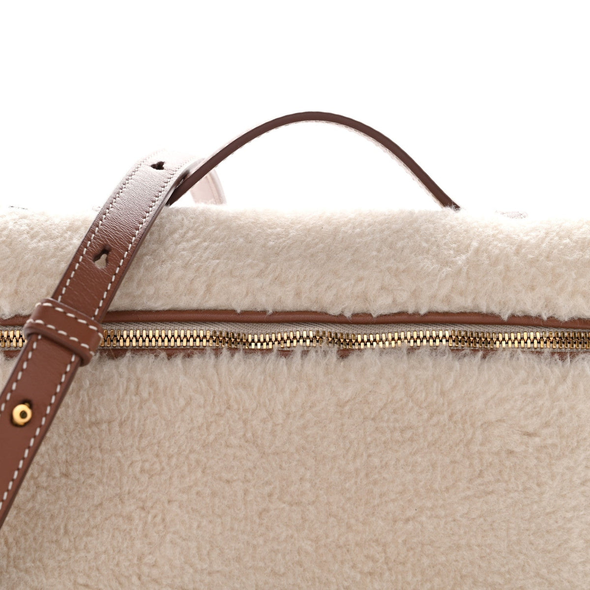 CashFur Calfskin L19 Extra Pocket Pouch Ancient Paper