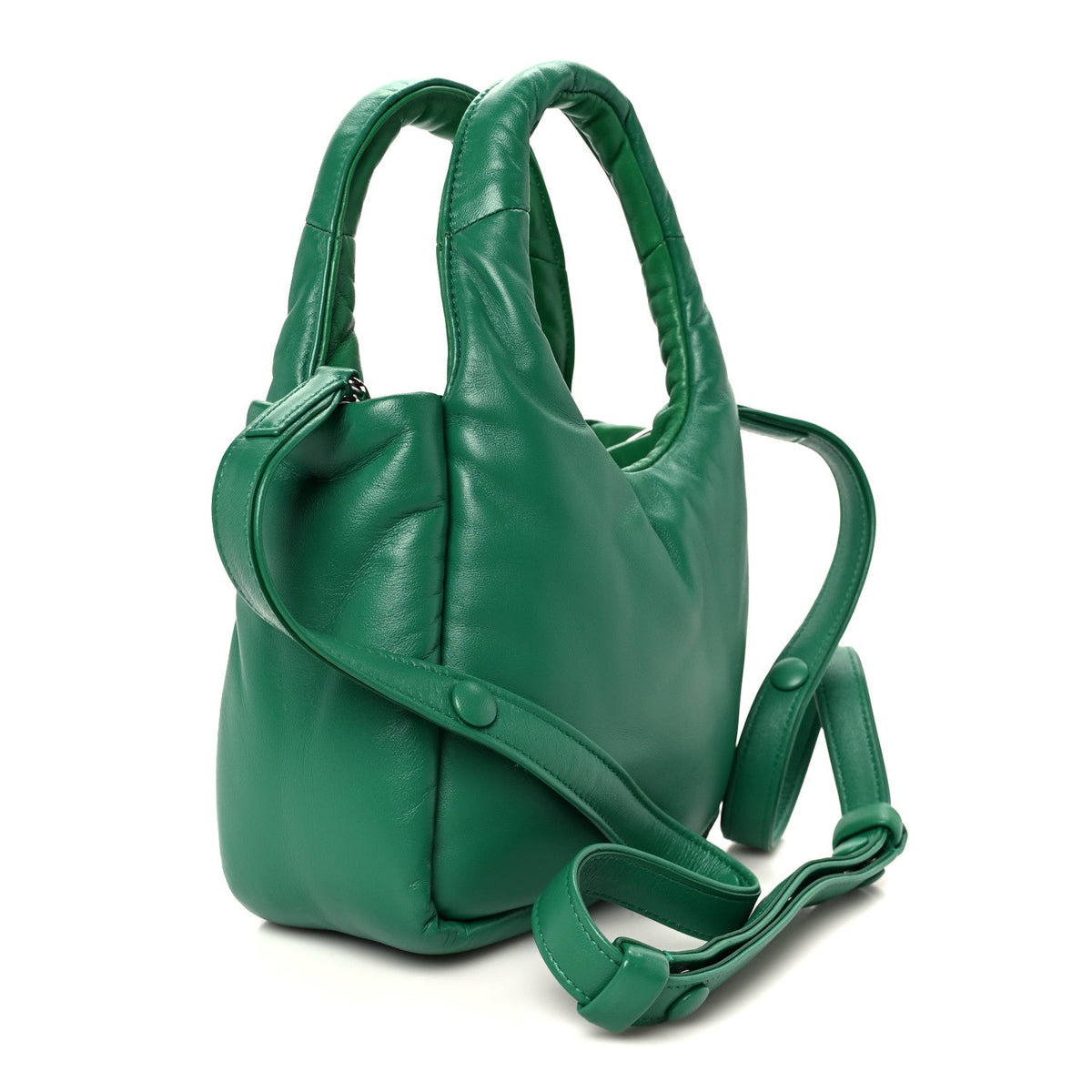 Nappa Soft Padded Small Double Handled Shoulder Bag Mango