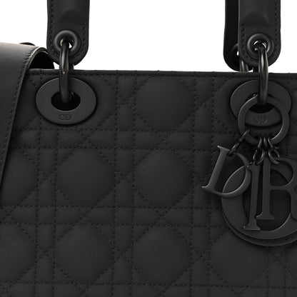 Ultra Matte Calfskin Cannage Small My ABCDior Lady Dior Black