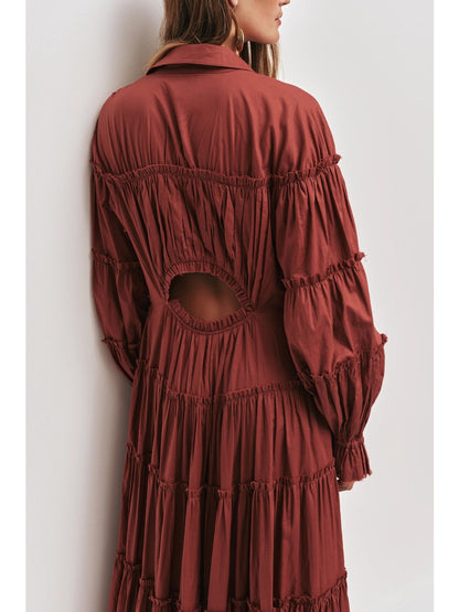 Alba Maxi Dress In Red