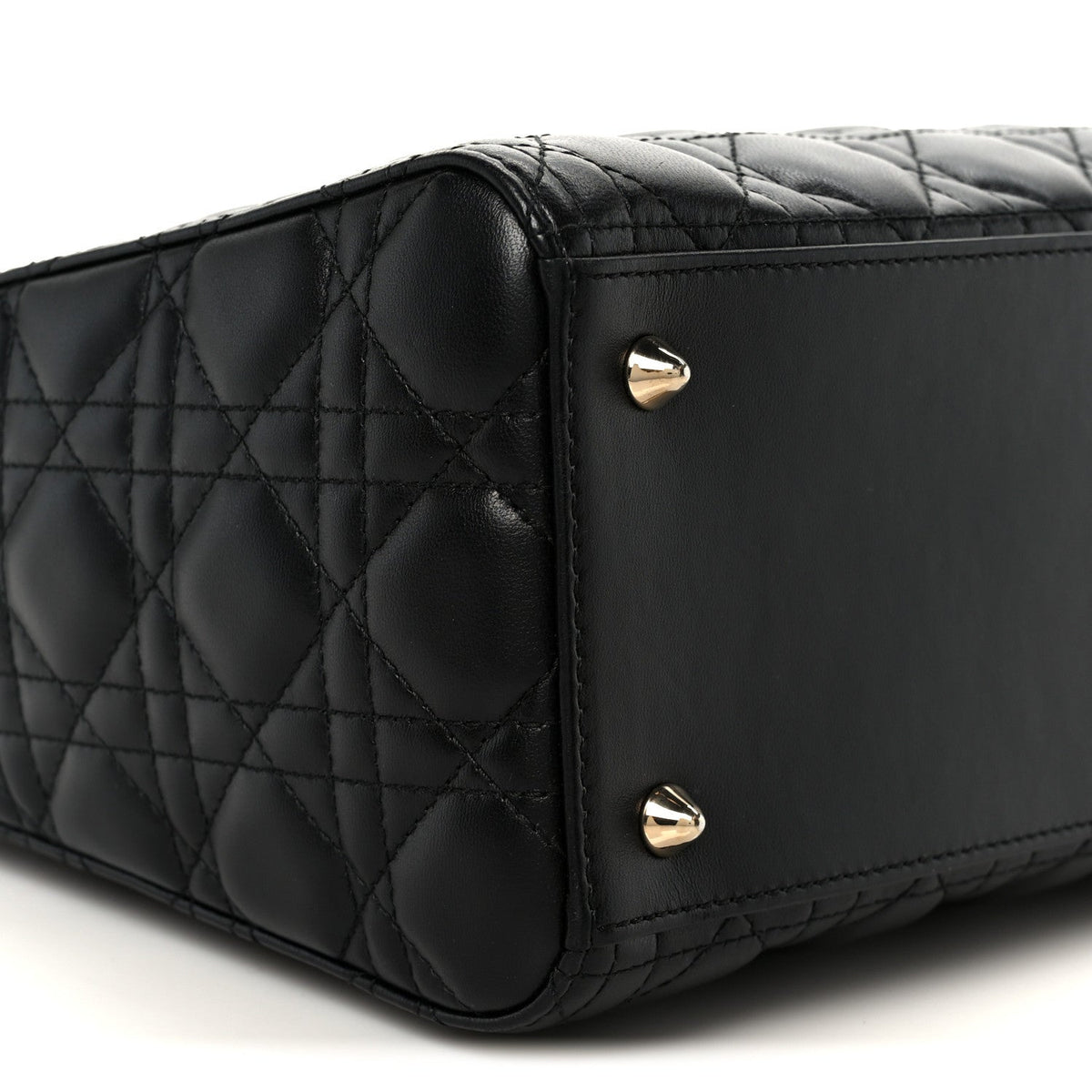 Lambskin Cannage Medium Lady Dior Black