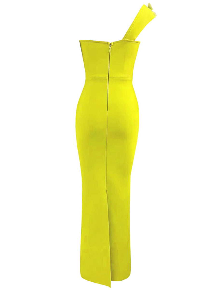 Flora Maxi Dress In Yellow