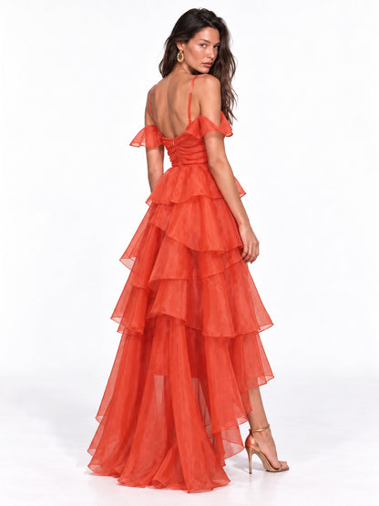 Hadley Organza Spaghetti Strap Maxi Dress