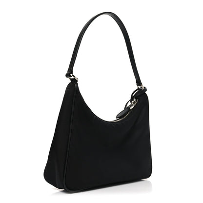 Tessuto Nylon Saffiano Mini Re-Edition 2005 Bag Black
