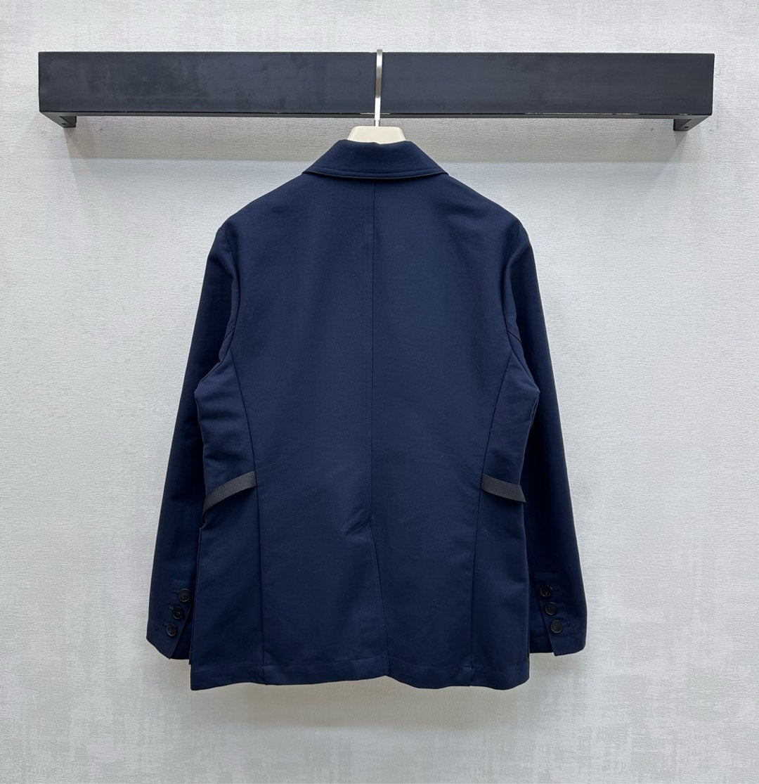 CD 26s Trench Coat Dark Blue Cotton 349778