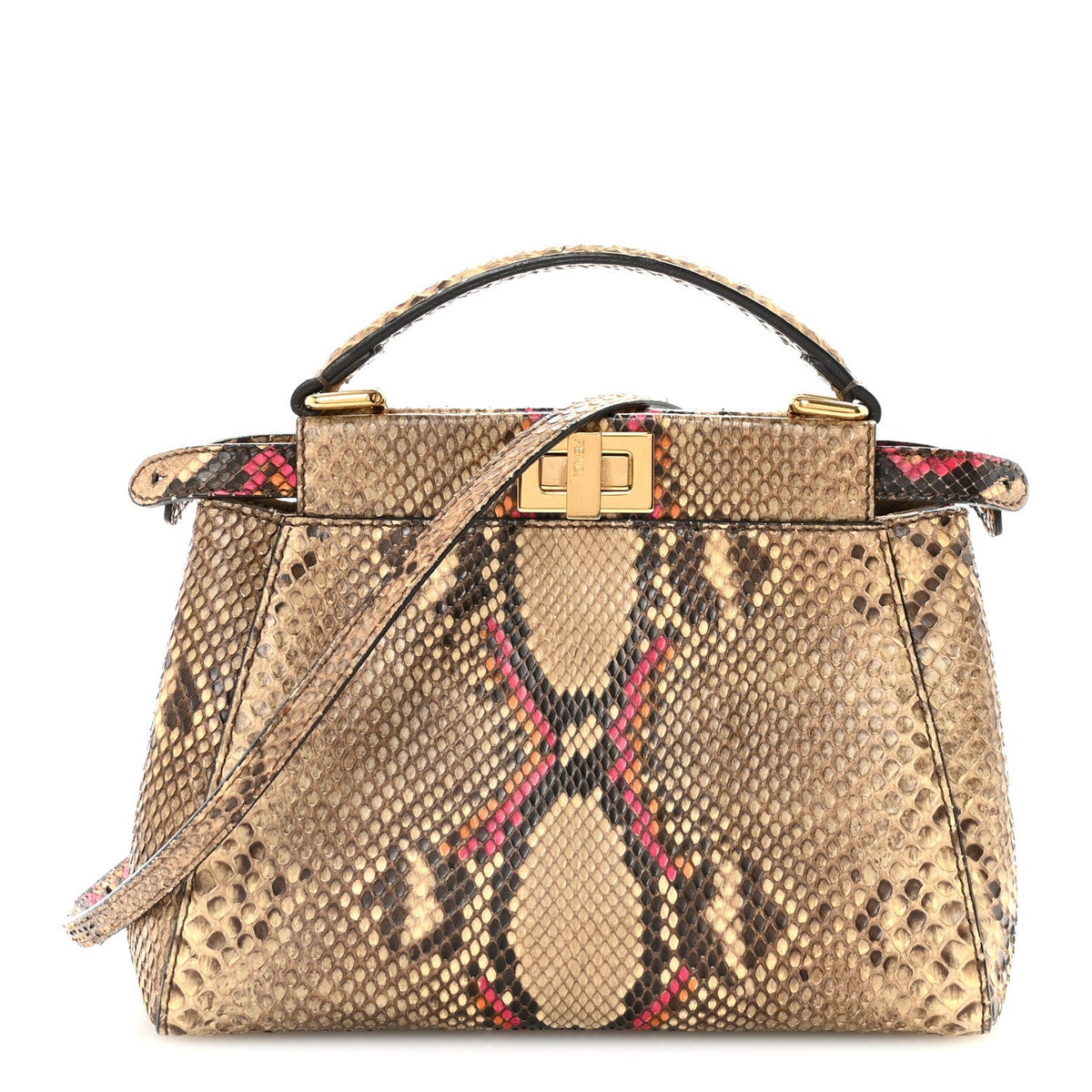 Snakeskin Mini Peekaboo Iconic Satchel Daisy Roccia