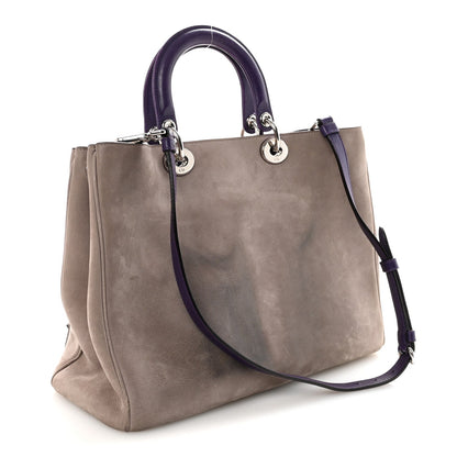 Suede Large Diorissimo Tote Purple