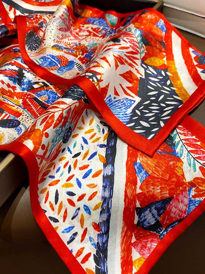 Original Contrast Color Printed Imitated Cashmere Scarf