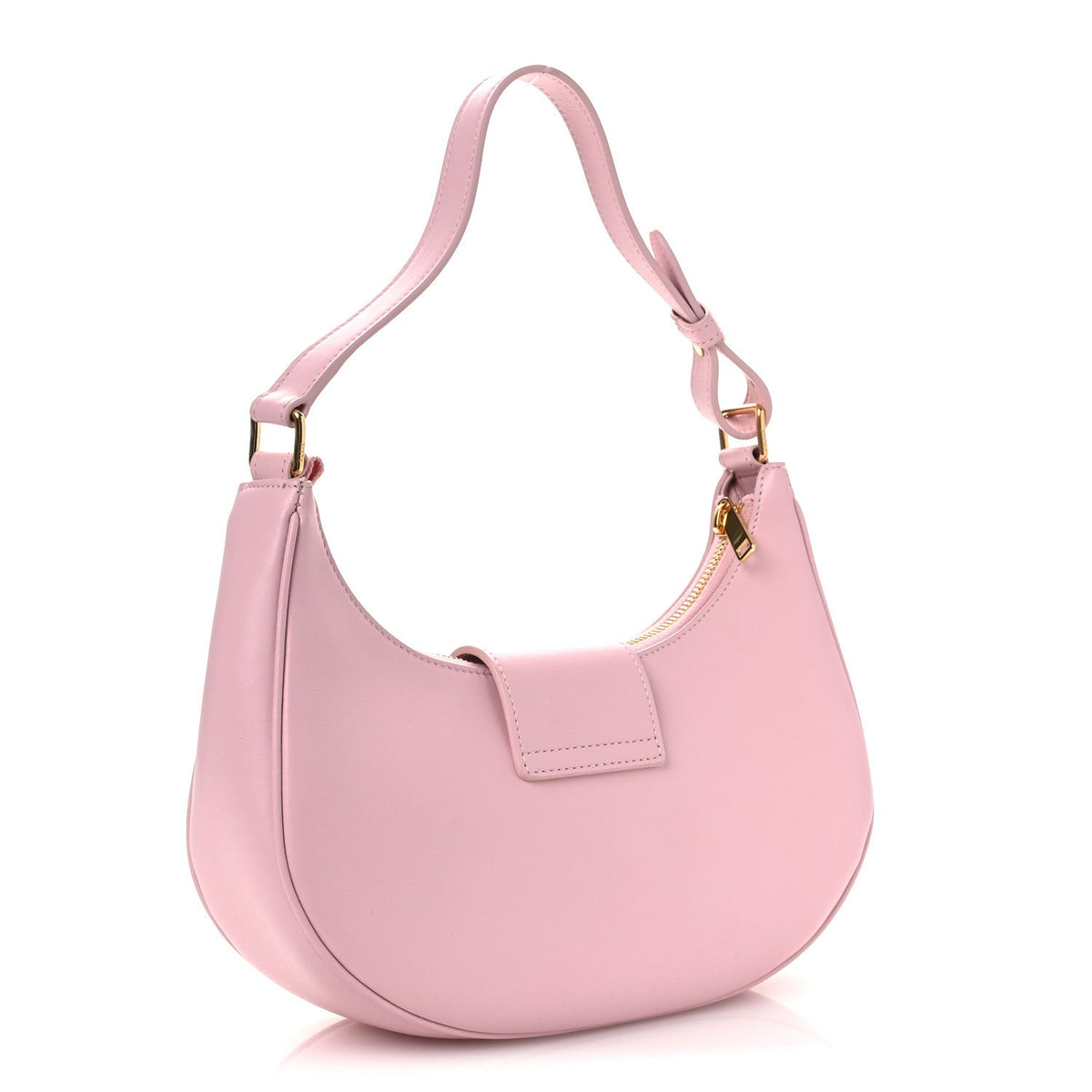 Smooth Calfskin Medium Strap Ava Triomphe Shoulder Pastel Pink