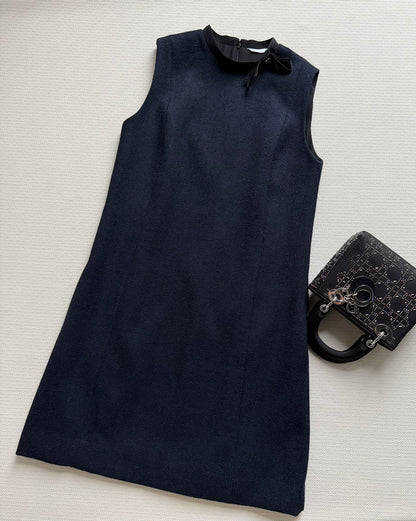 CD 26s Sleeveless Dress Navy Blue Cotton 352896