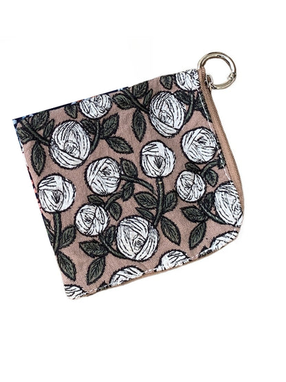 Cosbai - Small Coin Purse with Floral Prints
