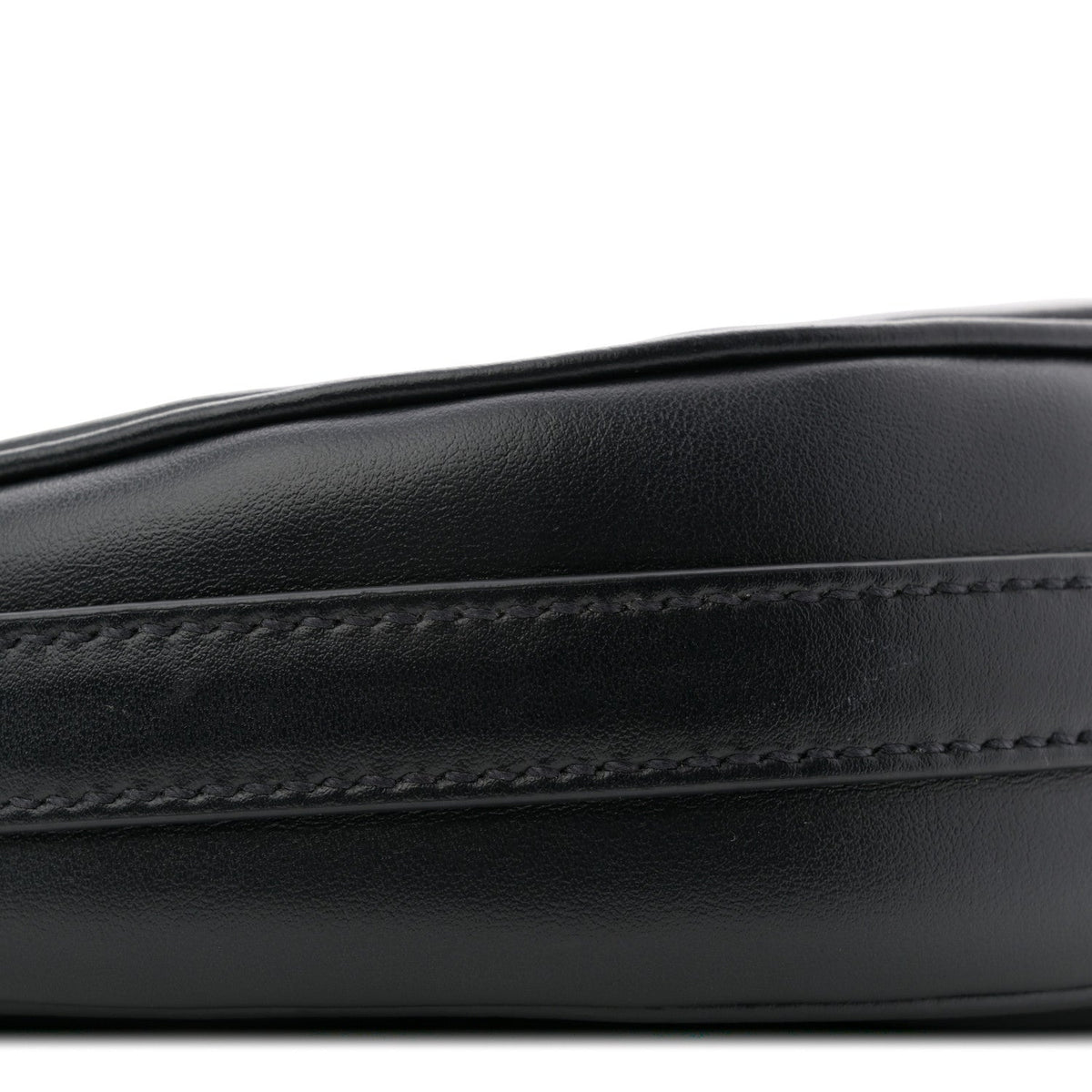 Soft Calfskin Arque Shoulder Bag Black