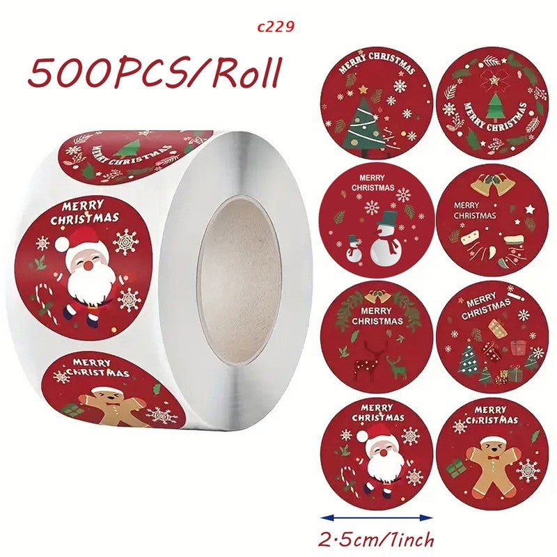 Cartoon Animal Sticker Labels DIY Holiday Decoration