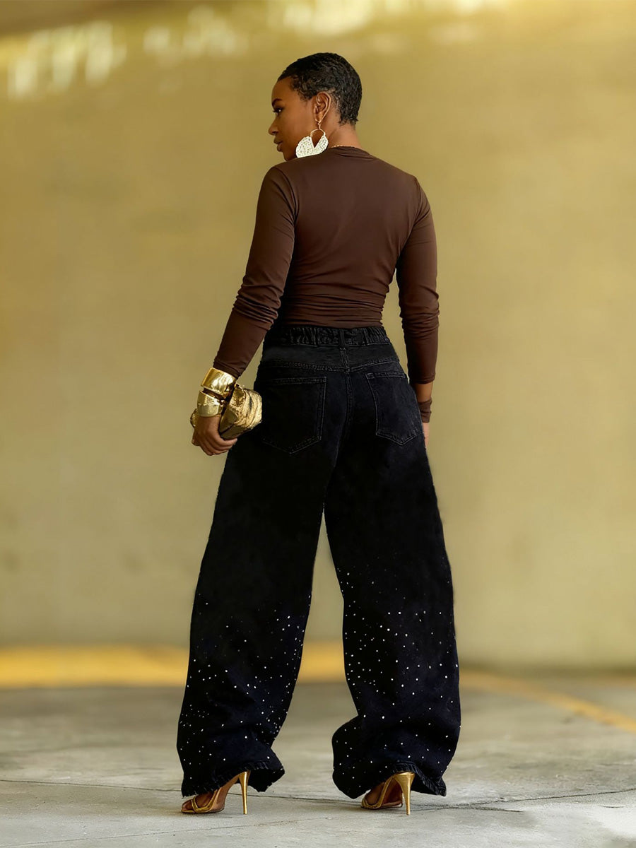 Carmen Starry Rhinestone Denim Jeans