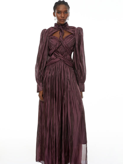Juliette Crossed Design Maxi Dress