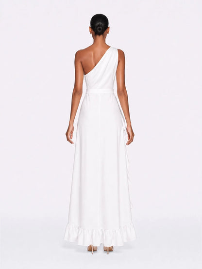 Grace Floral Cutout Ruffle Maxi Dress