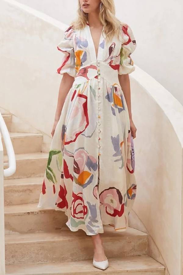 Beach dress slim maxi dress