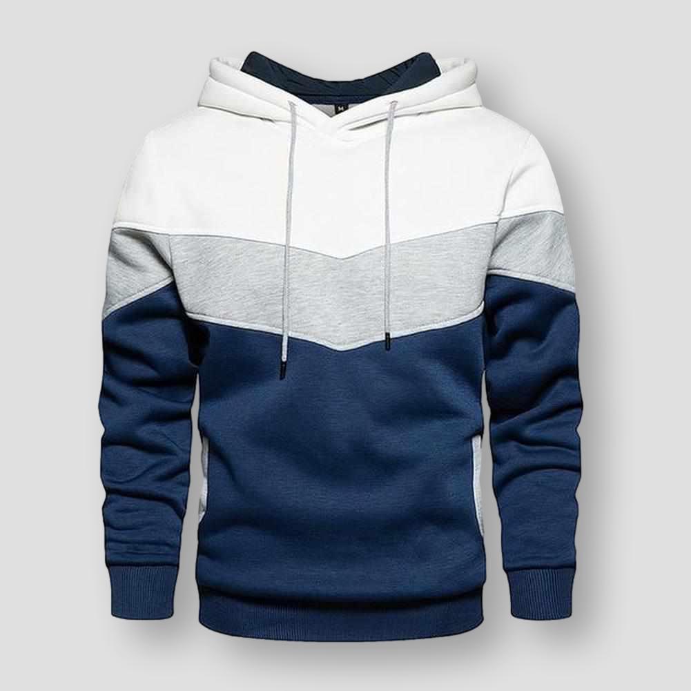 North Royal Striped Hooded Sweatshirt