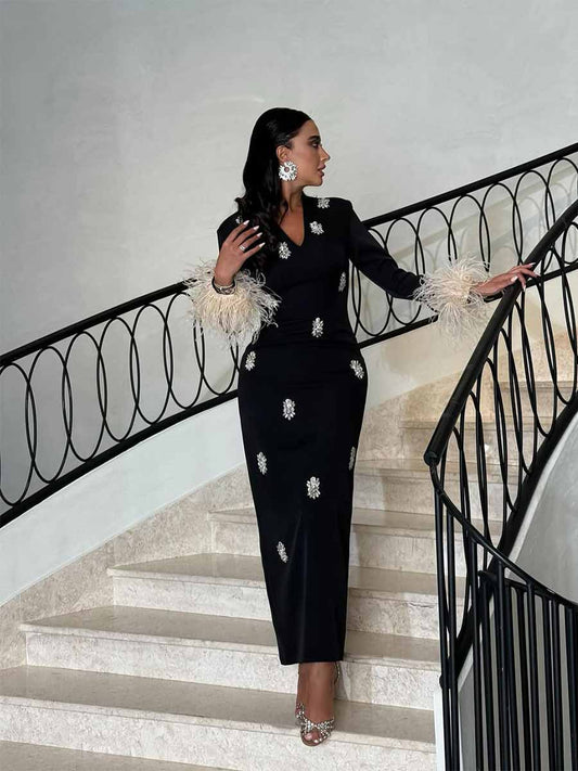 Esmeralda Sunflowers Maxi Dress