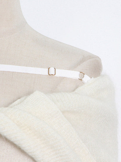Original Stylish Off-The-Shoulder Long Sleeves Sweater Top