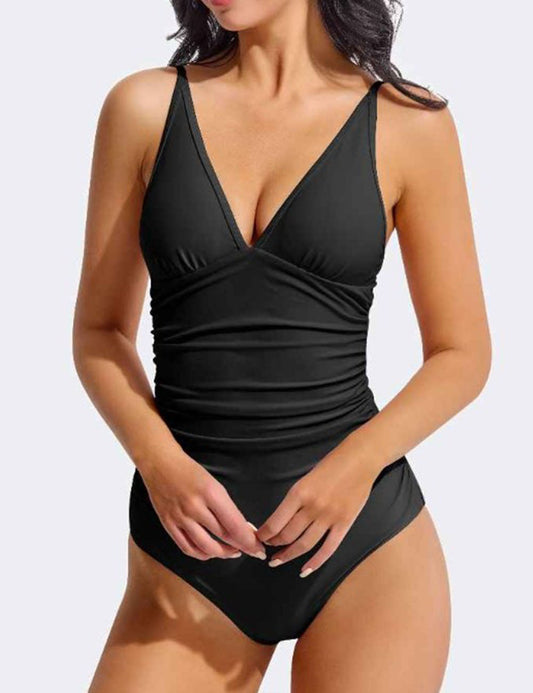 Spaghetti Sleeveless One Piece Swimwear