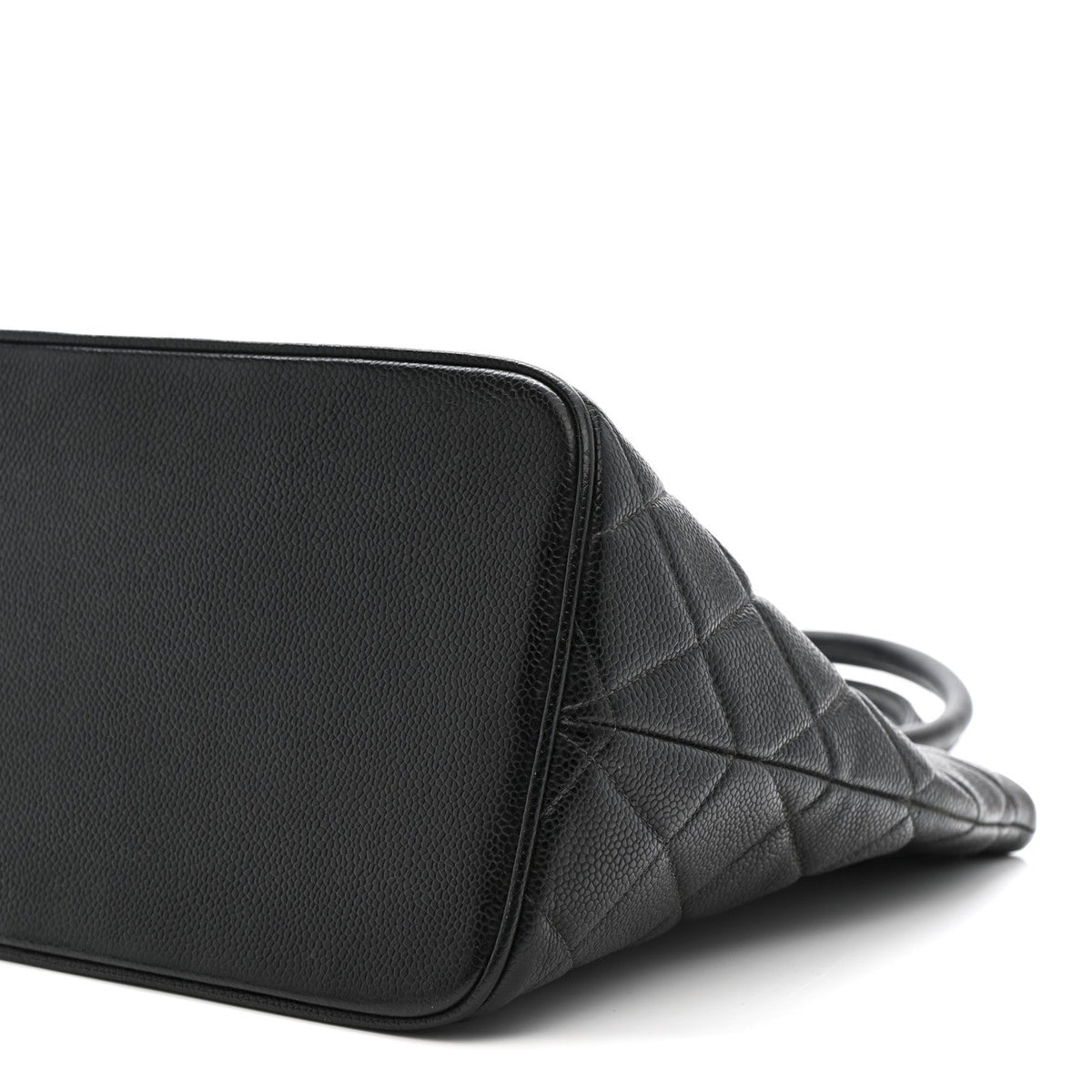 Caviar Quilted Medallion Tote Black
