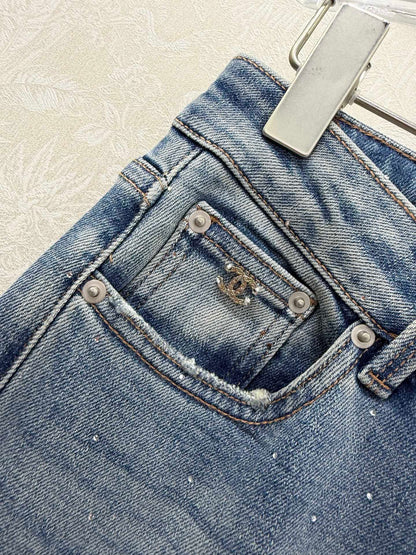 CC 26s Flared Trousers Denim 353018
