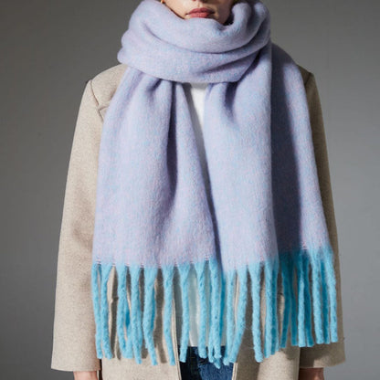 Winter Soft Long Shawl Tassel Warm Scarf