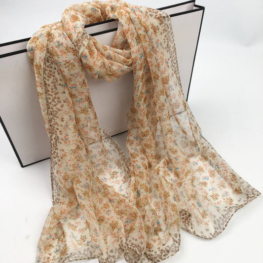 Scarvii - Daisy Print Scarf - Cool &amp; Soft