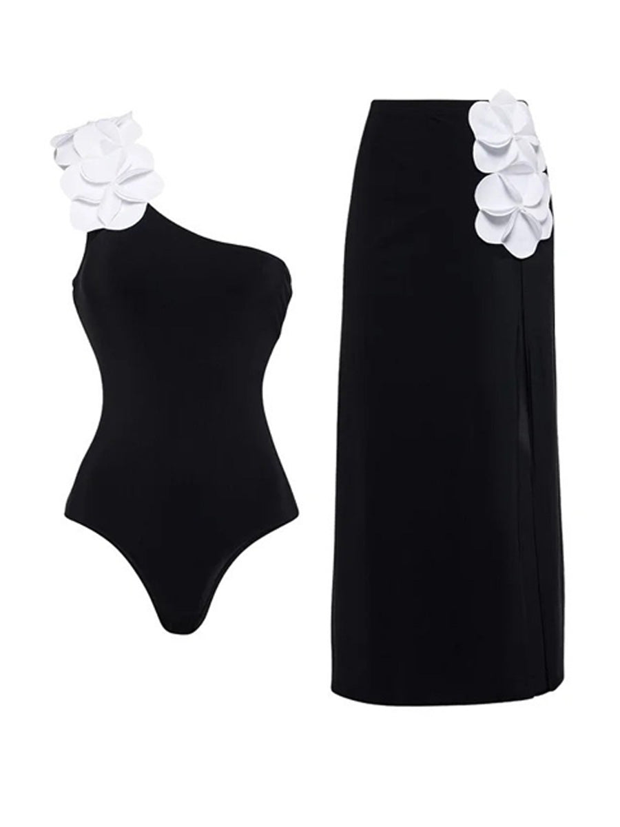Sienna 3D Floral Swimsuit Set