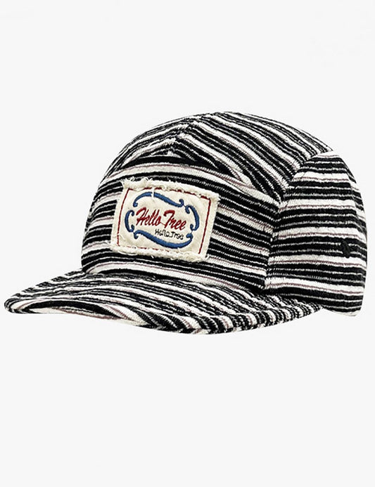 Vintage Striped Color Block Baseball Cap