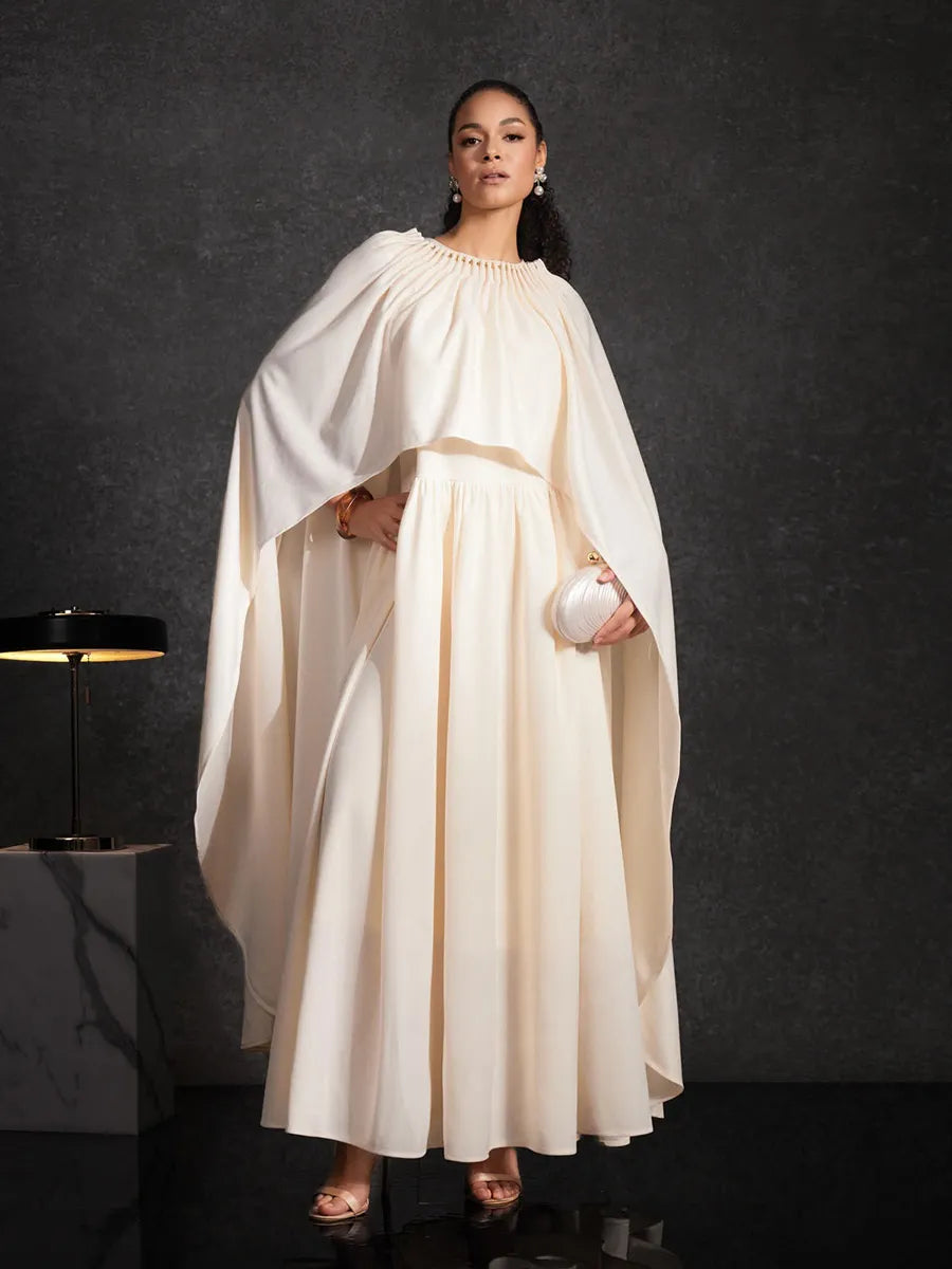 Antonina Cape Dress Set