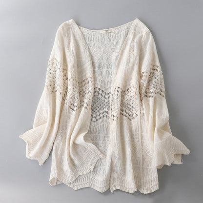 Crosa - Women's Hollow Knit Cardigan