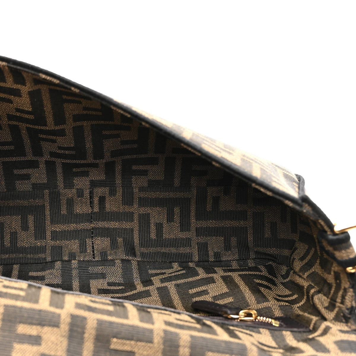 Fabric Jacquard FF 1974 Medium Baguette Tobacco Moro Black