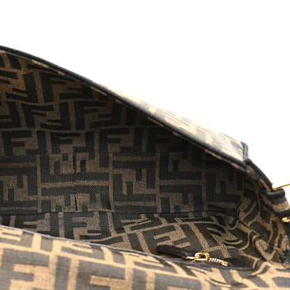 Fabric Jacquard FF 1974 Medium Baguette Tobacco Moro Black