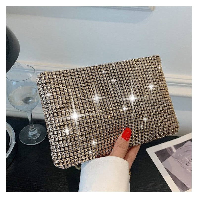 Diamond Pearl Evening Clutch Bag