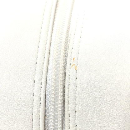 Calfskin Python Quilted Large Cambon Bowler White